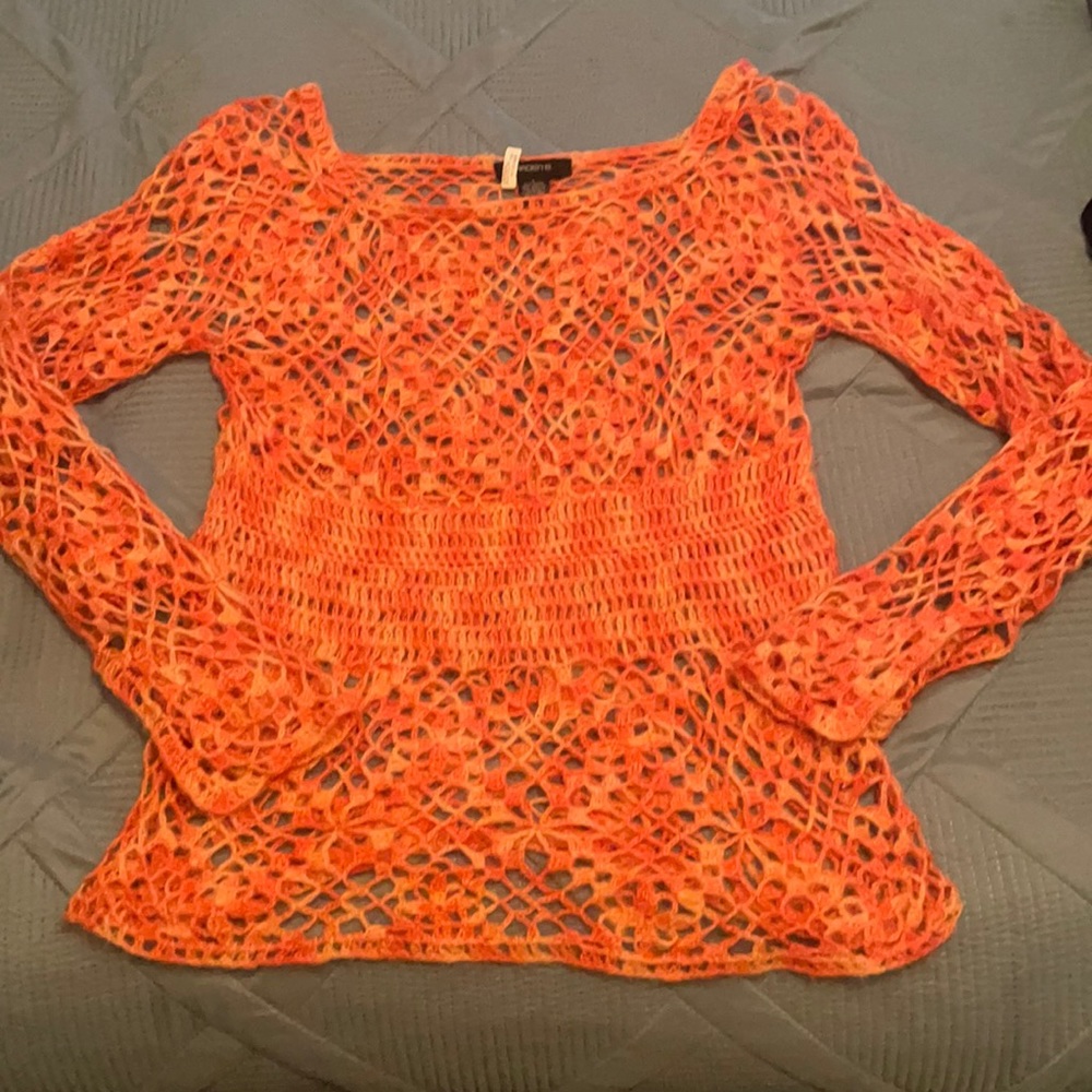 Pink and orange overshirt